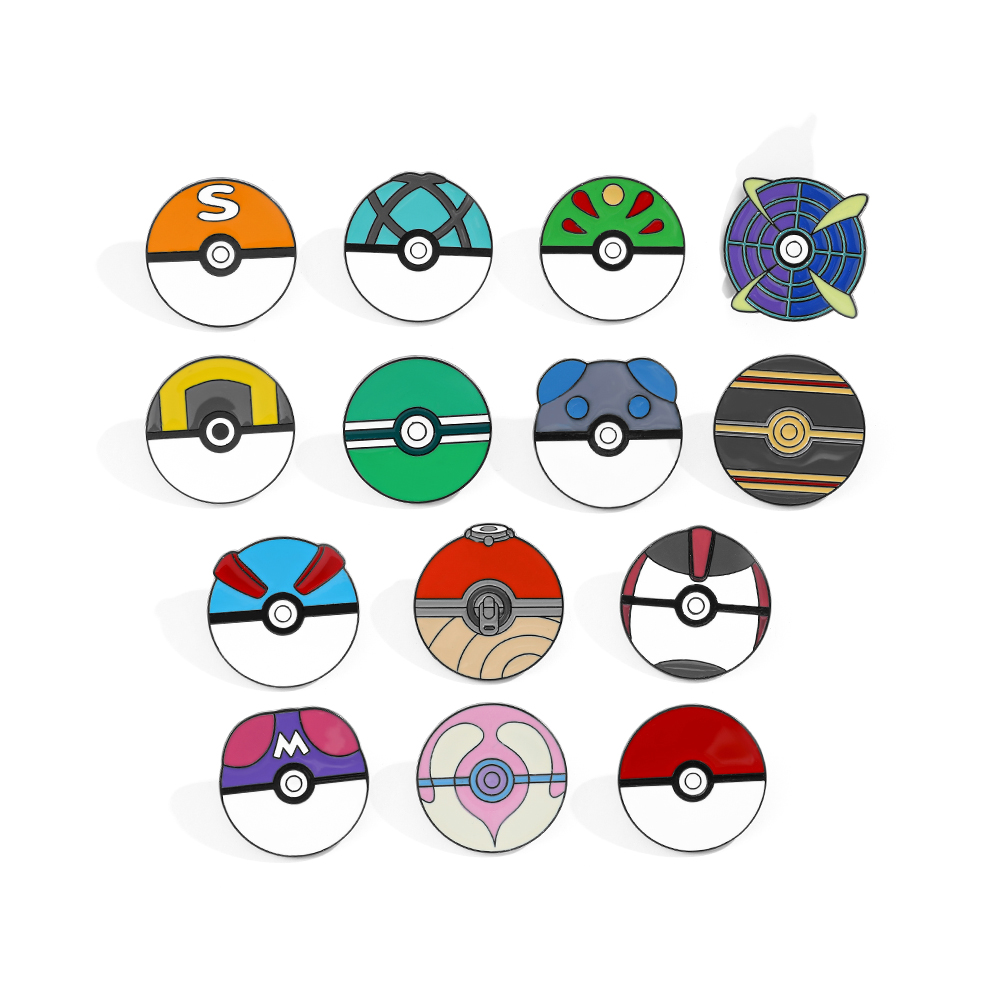 Embroidery Wallpaper - 14 Broches de Dibujos Animados Minimalistas