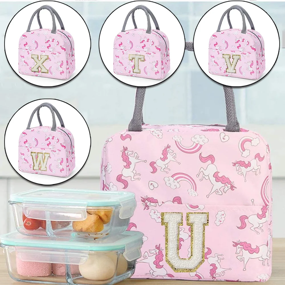 Embroidery Unicorn - Bolsa de almuerzo aislante con bordado