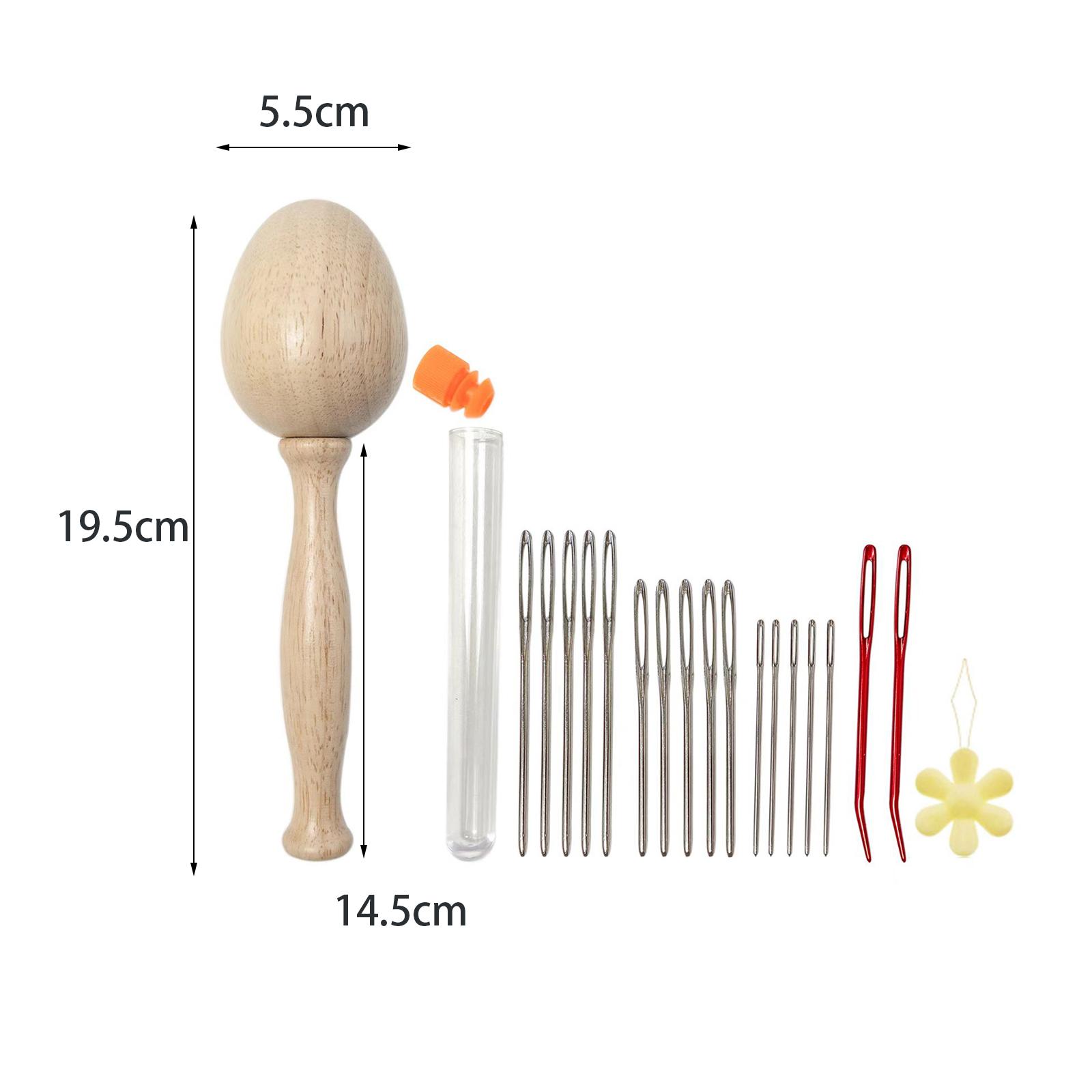 Hongo de madera para coser a m - Embroidery Egg reseña y precio