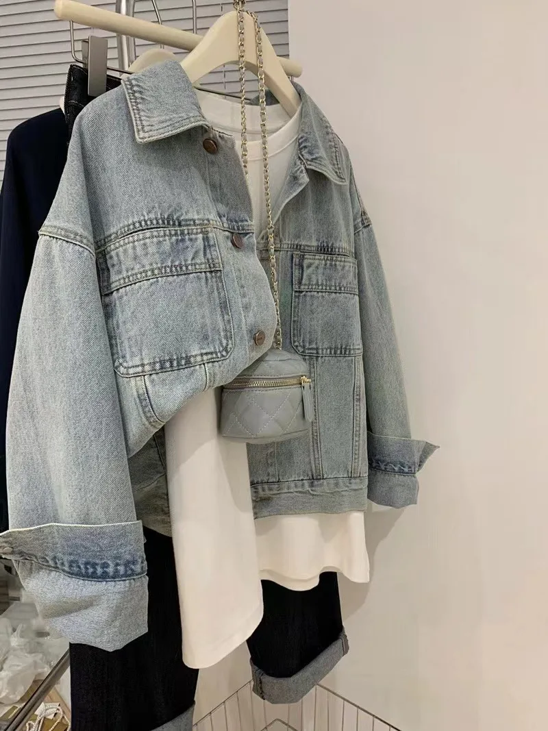 Abrigo vaquero Y2k para mujer, - Embroidery Jeans reseña y precio