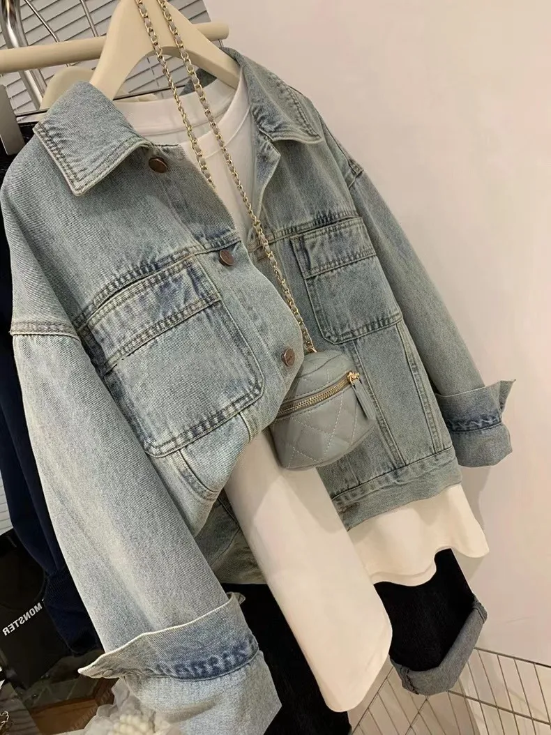 Abrigo vaquero Y2k para mujer, - Embroidery Jeans reseña y precio