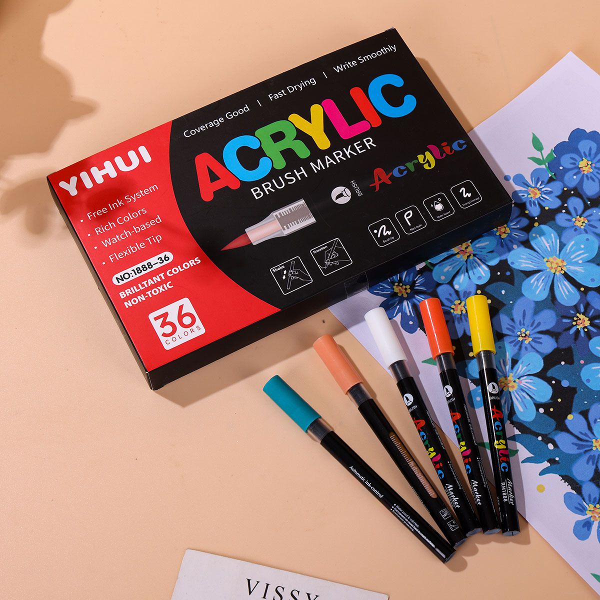 Marcadores acrílicos de 12-60  - Embroidery Egg reseña y precio
