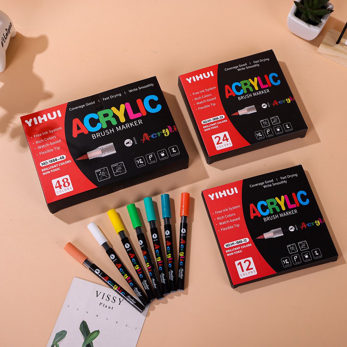 Marcadores acrílicos de 12-60  - Embroidery Egg reseña y precio