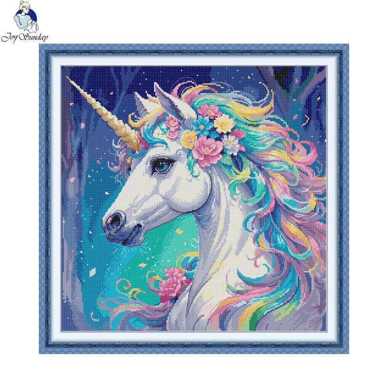 Joy Sunday-Juego de punto de c - Embroidery Unicorn reseña y precio