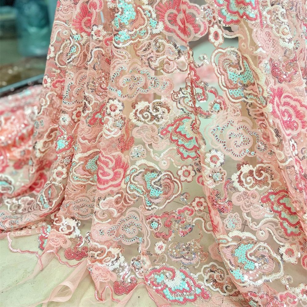 2 yardas/lote, tela de encaje  - Embroidery Underlay reseña y precio