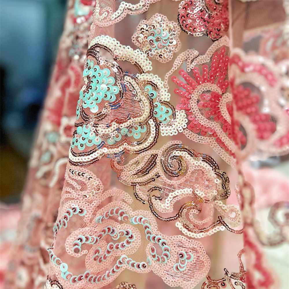 2 yardas/lote, tela de encaje  - Embroidery Underlay reseña y precio