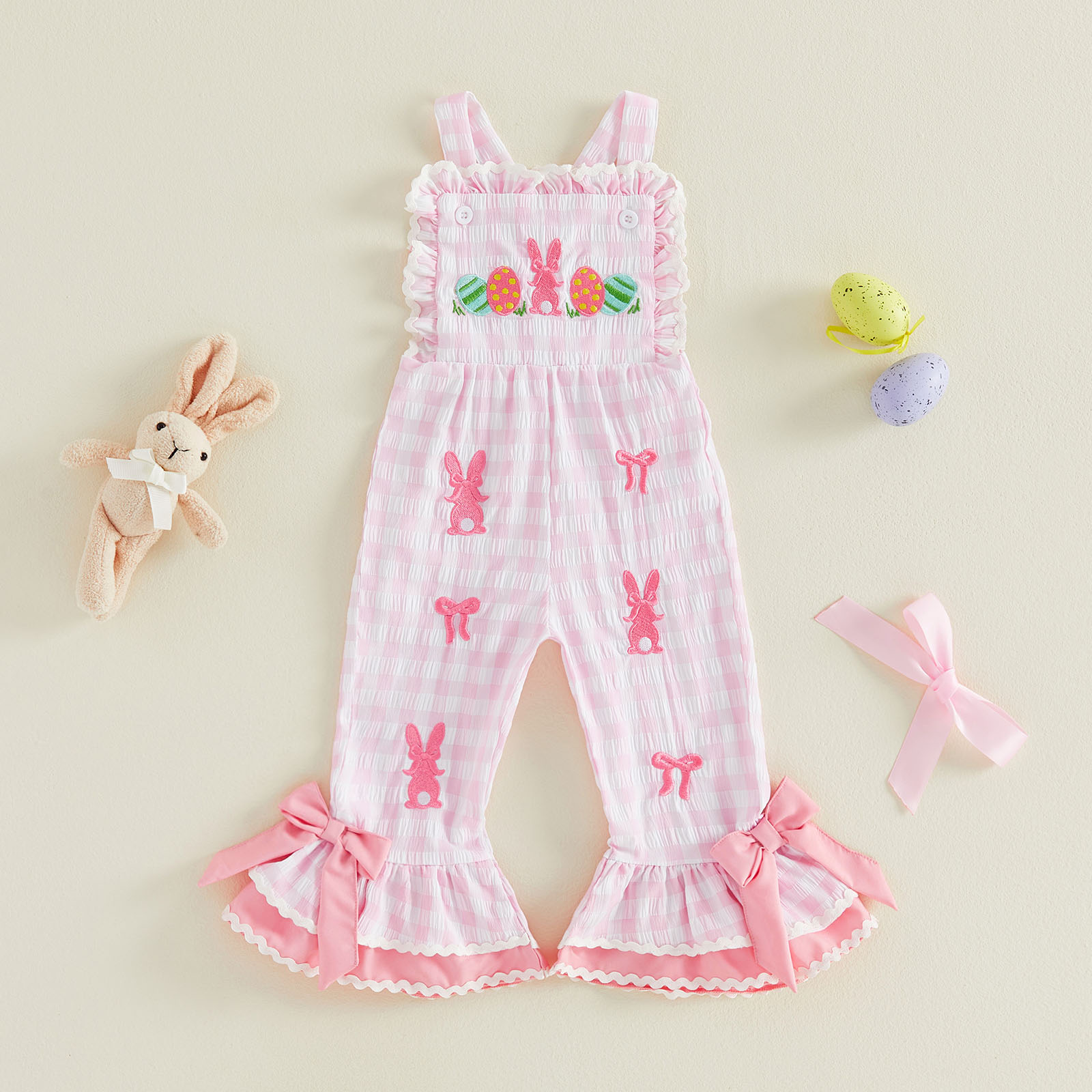 Peto vaquero a cuadros sin man - Embroidery Egg reseña y precio