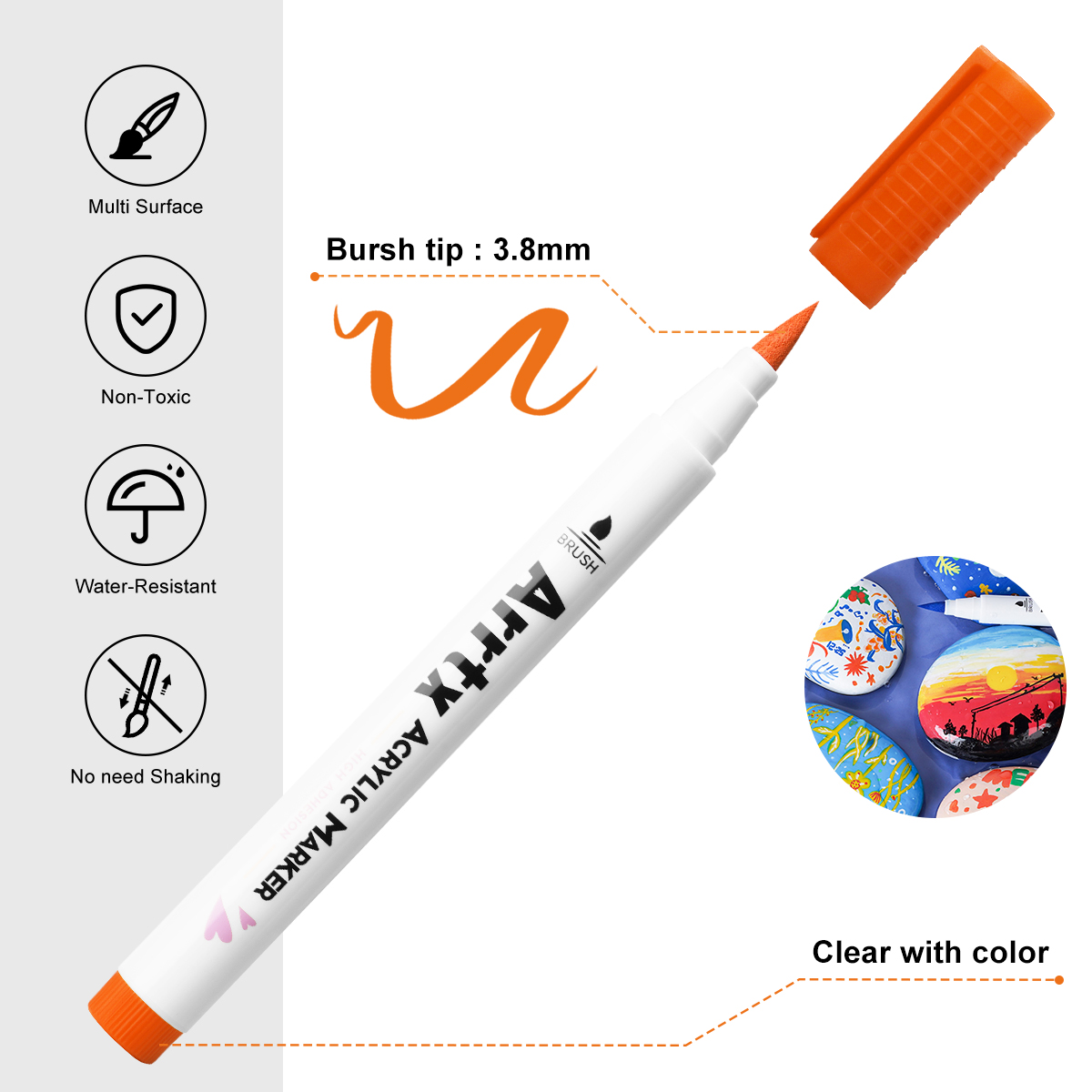 Arrtx 30 colores acrílico Makr - Embroidery Egg reseña y precio