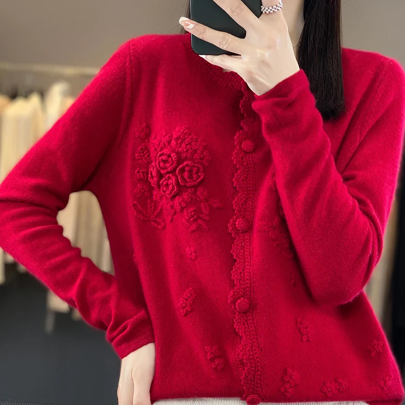 Cárdigan 100% de cachemira pur - Embroidery Thread Yarn reseña y precio