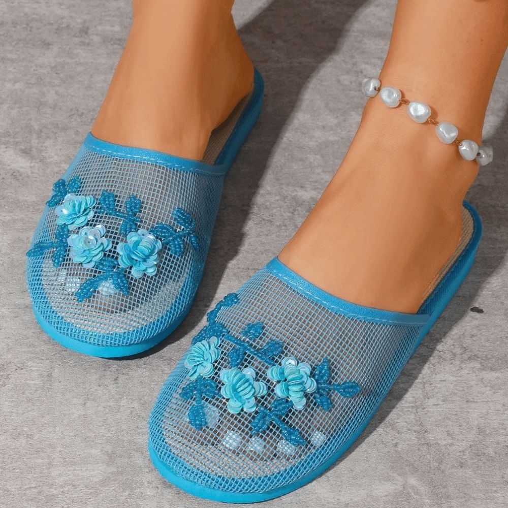 Sandalias Casuales de Malla co - Embroidery Underlay reseña y precio