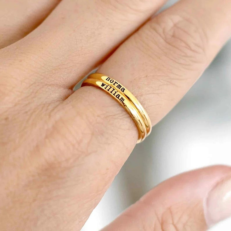 Anillos con nombre grabado per - Embroidery Alphabet reseña y precio