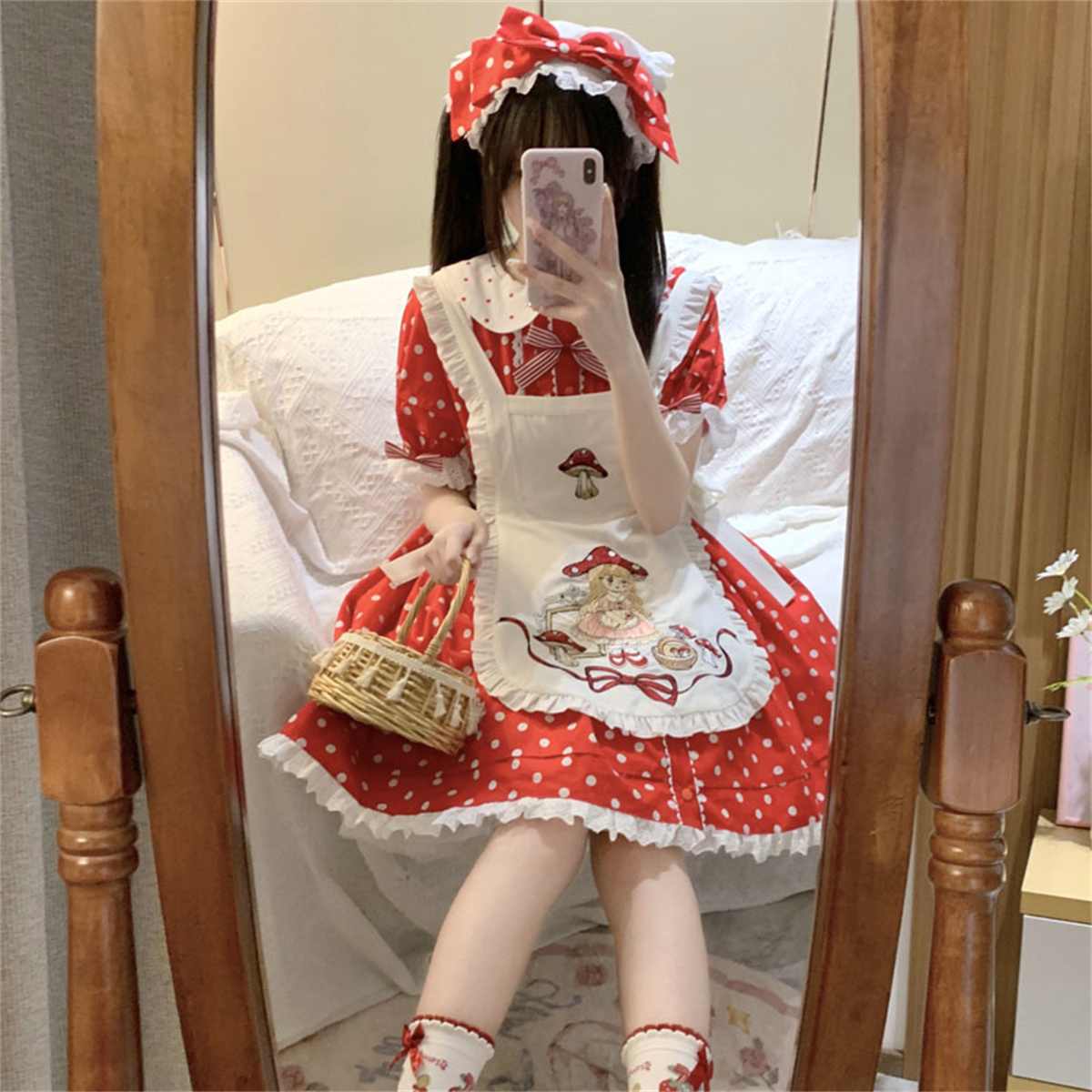 Lolita de estilo dulce japonés - Embroidery Apron reseña y precio