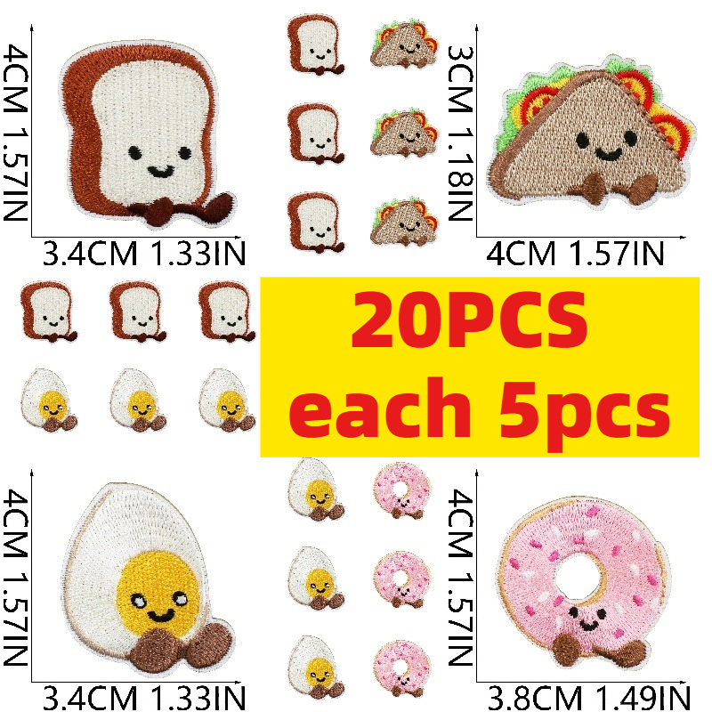 10/20 Piezas Lindas Pegatinas  - Embroidery Egg reseña y precio