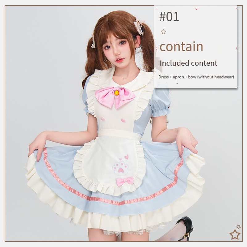 Disfraz de Cosplay de Maid Swe - Embroidery Apron reseña y precio