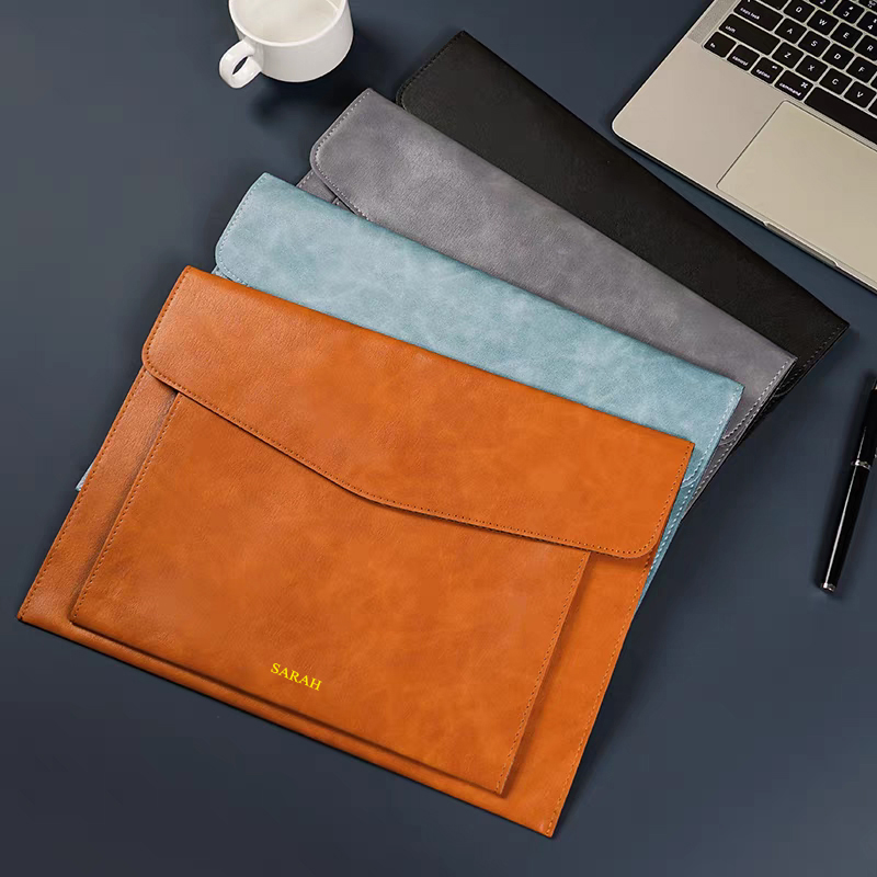 Bolsa de documentos A4 de cuer - Embroidery Alphabet reseña y precio
