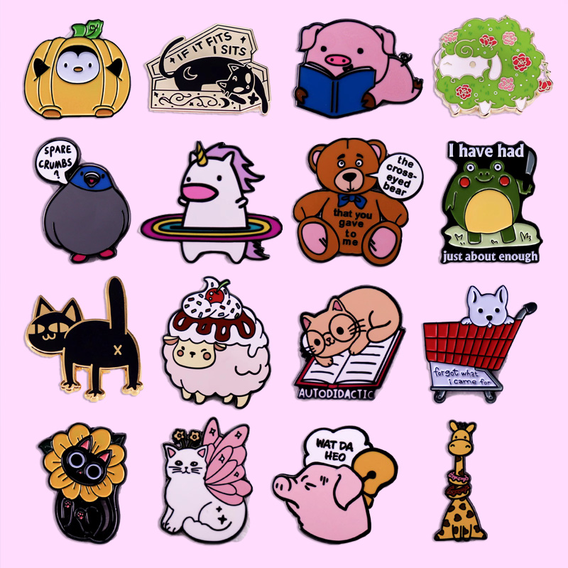 Pin de esmalte de Animal lindo - Embroidery Unicorn reseña y precio